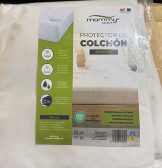 Funda Protectora Colchón 105cm Algodón Impermeable
