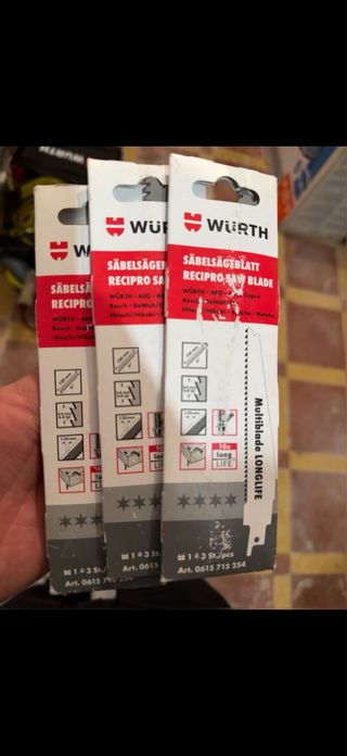 Hojas Sierra Sable Metal Dientes Endurecidos