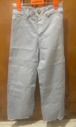 Pantalón ancho azul
