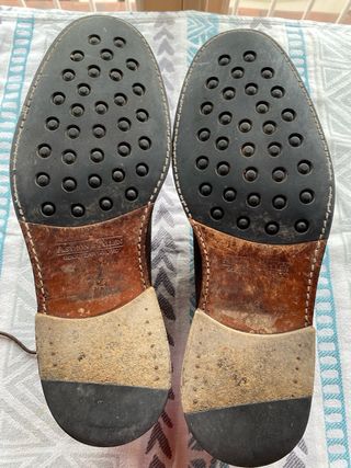 Zapatos Derby Ante Marrón Talla 42