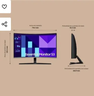 Monitor Samsung Essential S3 31,5