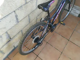 Bicicleta JR-PRO 24 Negra y Rosa