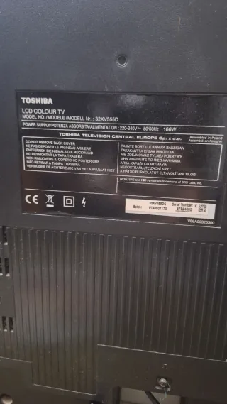 TV Toshiba LCD 32' V555D