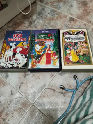 Lote 3 Películas Disney VHS (Español)