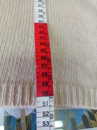 Jersey Massimo Dutti lana floral crudo