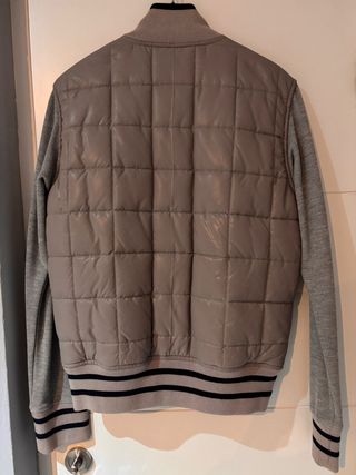 Chaqueta Peter Cook acolchada beige y gris L