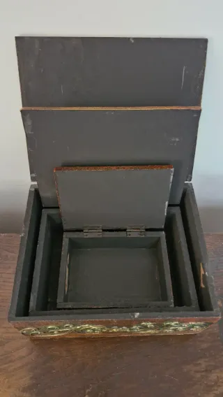 Set 3 scatole esotiche decorative con tartarughe