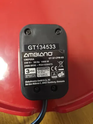 Crepera eléctrica con espátula