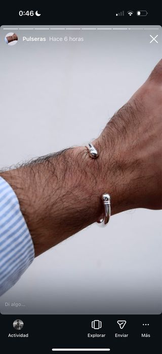 Pulsera Acero Resistente Agua y Sudor