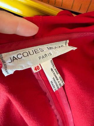 Cappotto Jacques Molko Paris lana rosso