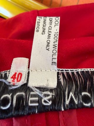 Cappotto Jacques Molko Paris lana rosso