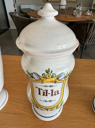 4 Albarelos Cerámica Catalana S. XVIII