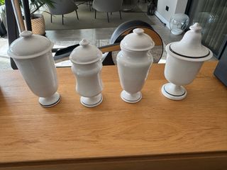 4 Albarelos Cerámica Catalana S. XVIII