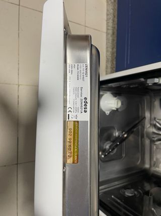 Lavavajillas Edesa Blanco