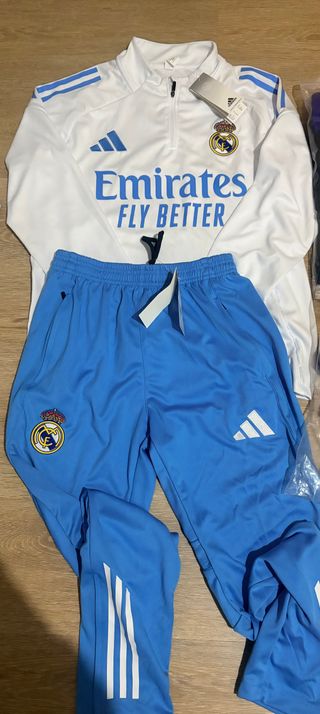 Chándal Adidas Blanco y Azul