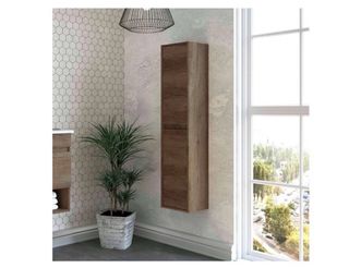 Columna baño madera 1.40m x 30cm 2 puertas