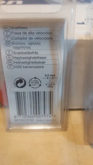 Coppia frese Dremel 191 alta velocità 3,2mm