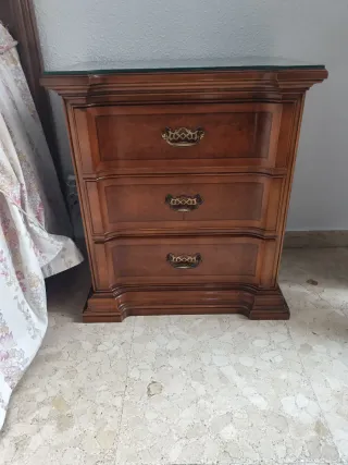 Dormitorio: Cabecero 90cm, Mesita, Peinadora y Esp