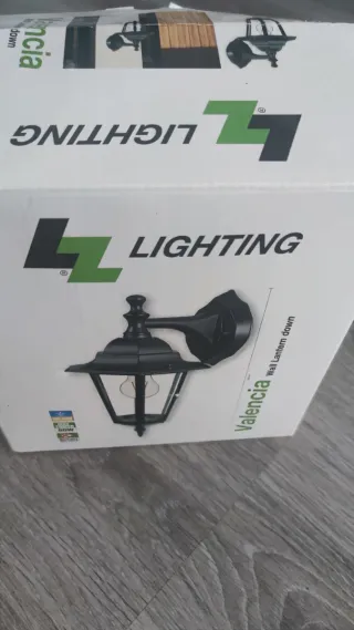 Farolillo negro de cristal