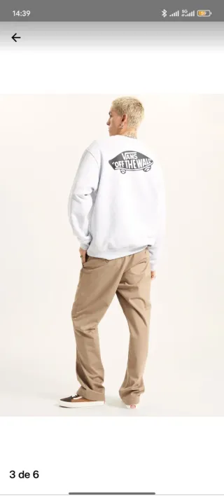 Sudadera Vans Gris Talla L