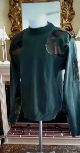 Jersey Militar Verde Camuflaje