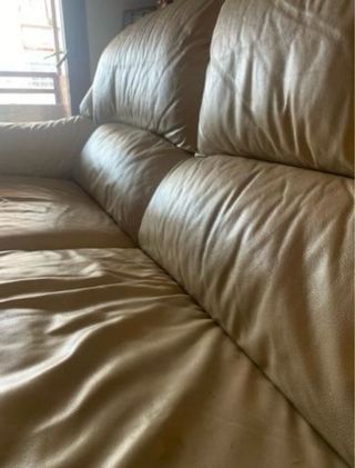 Conjunto sofá 3 plazas y sillón (ambos de piel)