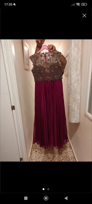 Vestido de fiesta largo bordado