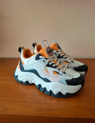 Zapatillas Buffalo Talla 38 Naranja/Blanco