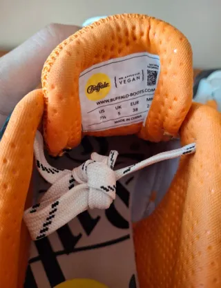 Zapatillas Buffalo Talla 38 Naranja/Blanco