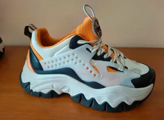 Zapatillas Buffalo Talla 38 Naranja/Blanco