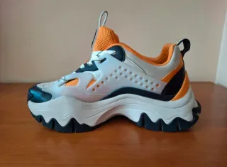 Zapatillas Buffalo Talla 38 Naranja/Blanco