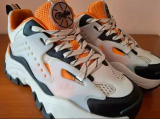 Zapatillas Buffalo Talla 38 Naranja/Blanco