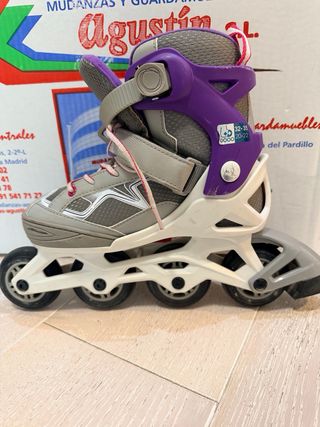Patines Oxelo Talla 32-35 Niña +casco