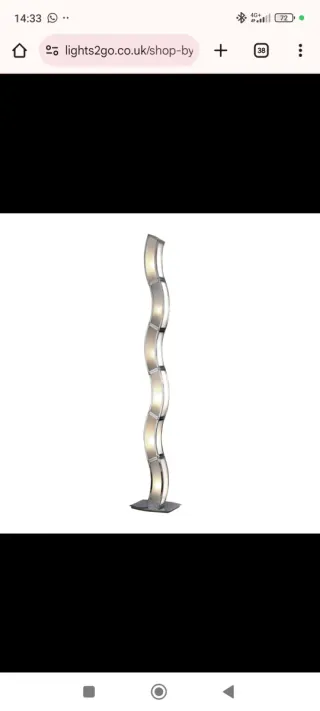 Lámpara de pie Duna – 6 luces, diseño moderno