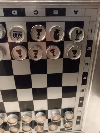 Cuadro Ajedrez Magnético Vintage