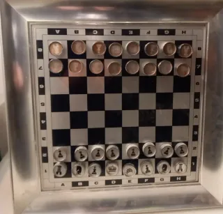 Cuadro Ajedrez Magnético Vintage