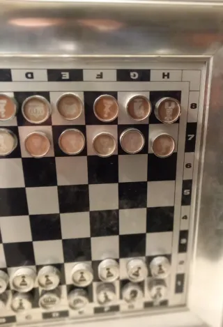 Cuadro Ajedrez Magnético Vintage