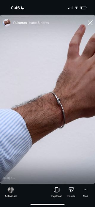 Pulsera nudo acero