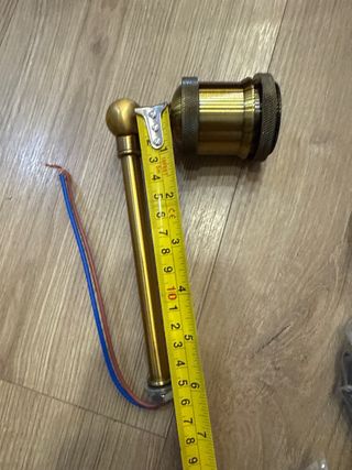 Lámpara de hierro estilo retro color bronce