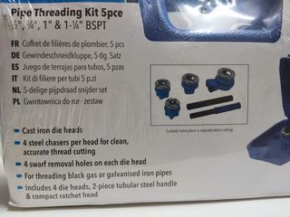 Juego Terrajas roscas Tubería