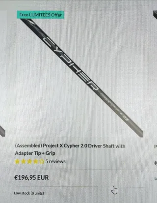 Varilla Driver Project X Cypher Forty 5.5