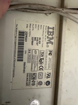 Teclado IBM Beige/gris años 90