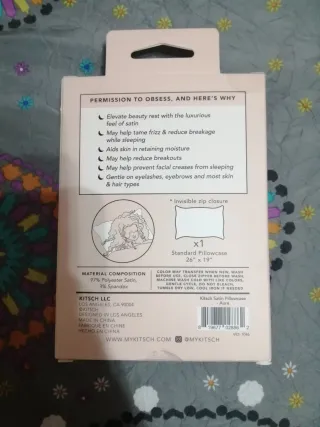 Federa Kitsch in raso per capelli e pelle