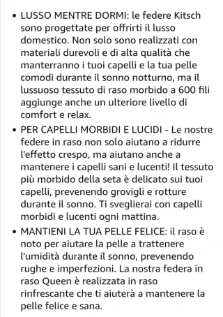 Federa Kitsch in raso per capelli e pelle