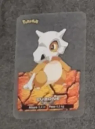 Carta Pokémon Cubone Lamicards Transparente