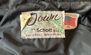 Chaleco Schott Pluma Piel Vintage USA