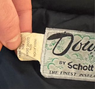 Chaleco Schott Pluma Piel Vintage USA