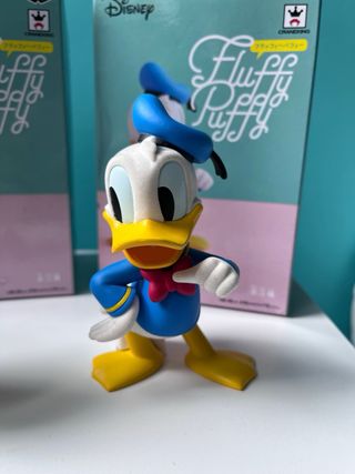 Figuras Pato Donald y Daisy Fluffy Puffy
