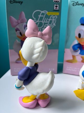 Figuras Pato Donald y Daisy Fluffy Puffy