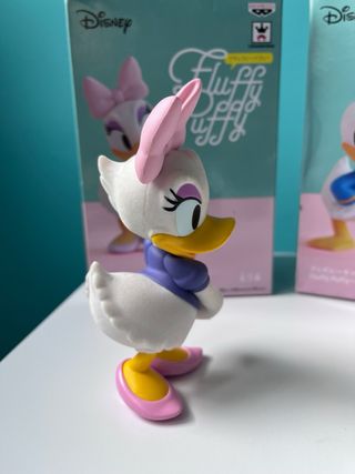 Figuras Pato Donald y Daisy Fluffy Puffy